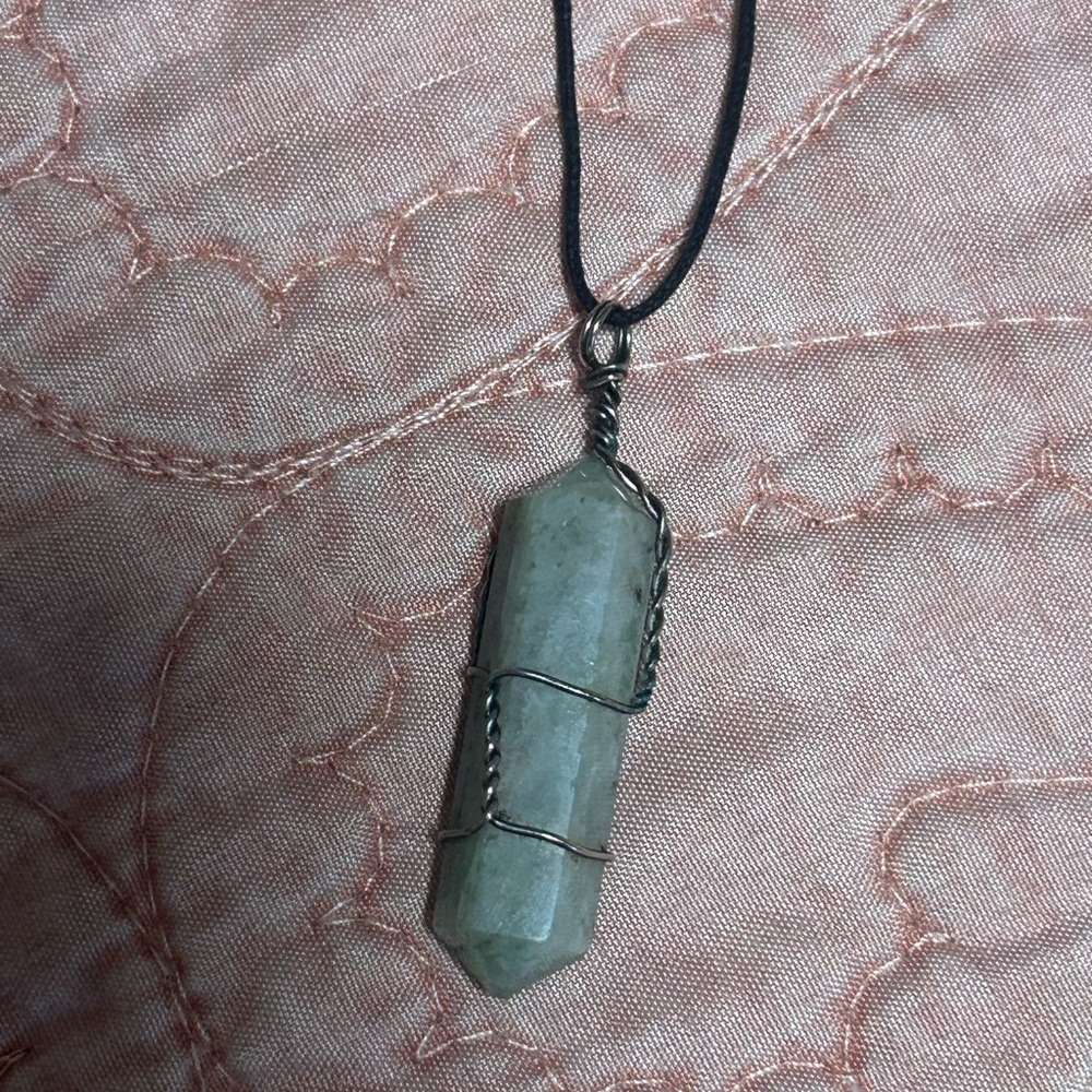 Aventurine Green Pendant Necklace